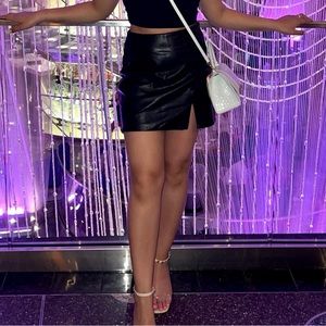 Oak & Fort Leather Skirt